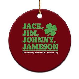 Funny St Patricks Day Irish Fathers Jack Jim Johnny Jameson Ceramic Ornament TS11 1pc Red Print Your Wear