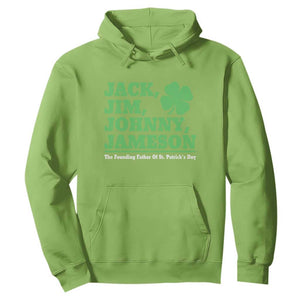 Funny St Patricks Day Irish Fathers Jack Jim Johnny Jameson Hoodie TS11 Lime Print Your Wear