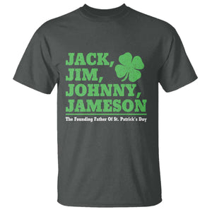 Funny St Patricks Day Irish Fathers Jack Jim Johnny Jameson T Shirt TS11 Dark Heather Print Your Wear