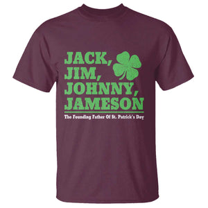 Funny St Patricks Day Irish Fathers Jack Jim Johnny Jameson T Shirt TS11 Maroon Print Your Wear