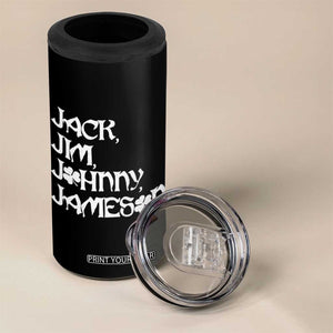 Jack Jim Johnny Jameson St Patricks Day Whiskey Shamrock 4 in 1 Can Cooler Tumbler TS11 Print Your Wear