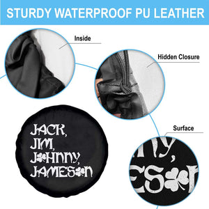 Jack Jim Johnny Jameson St Patricks Day Whiskey Shamrock Spare Tire Cover TS11 Print Your Wear
