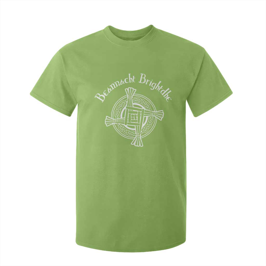 St Brigids Day T Shirt For Kid Beannacht Brighdhe Gaelic Irish Imbolc TS11 Lime Print Your Wear