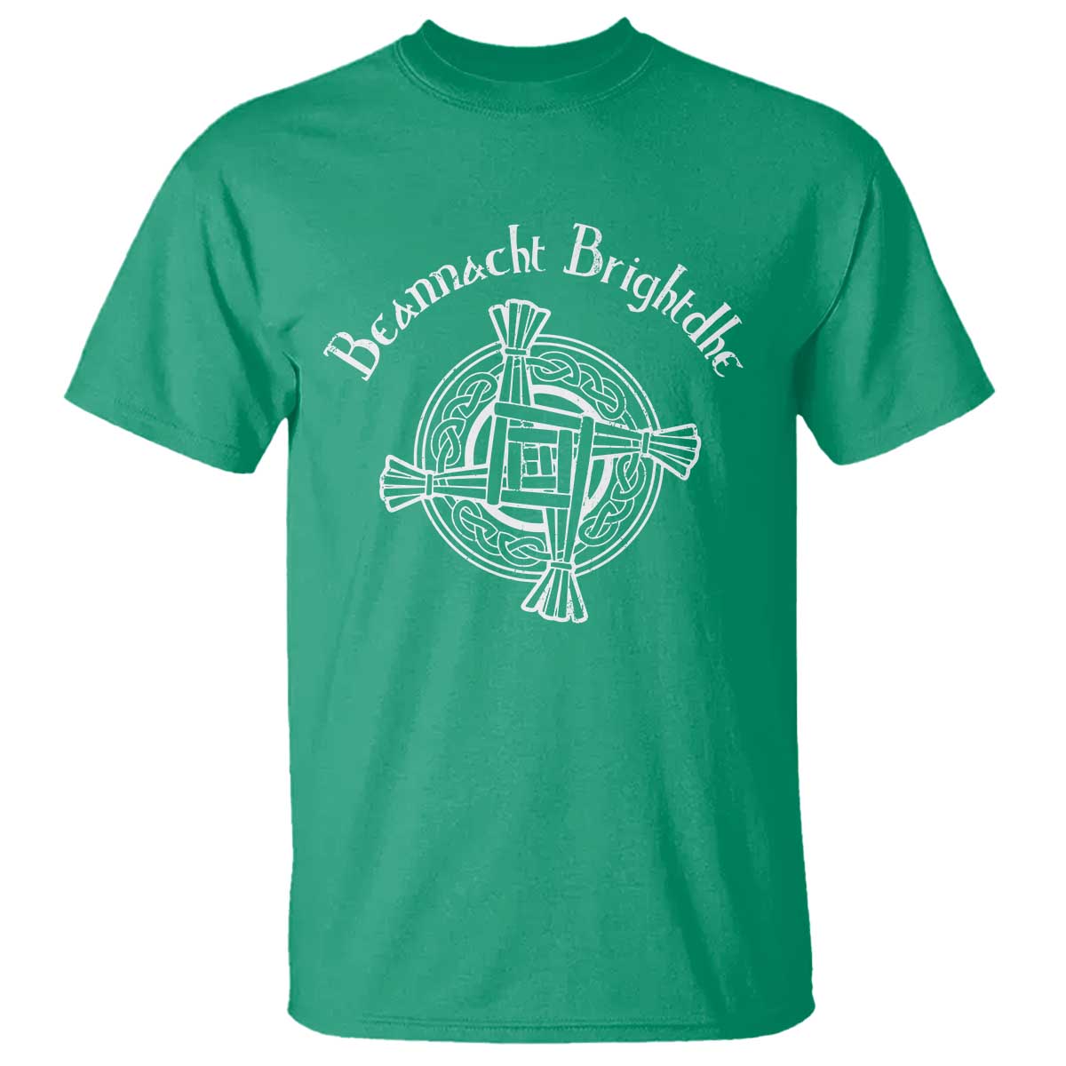 St Brigids Day T Shirt Beannacht Brighdhe Gaelic Irish Imbolc TS11 Irish Green Print Your Wear