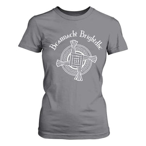 St Brigids Day T Shirt For Women Beannacht Brighdhe Gaelic Irish Imbolc TS11 Charcoal Print Your Wear