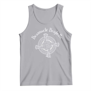 St Brigids Day Tank Top Beannacht Brighdhe Gaelic Irish Imbolc TS11 Athletic Heather Print Your Wear