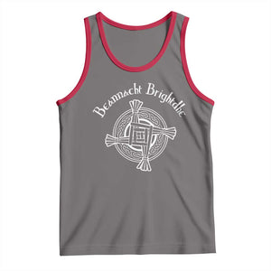St Brigids Day Tank Top Beannacht Brighdhe Gaelic Irish Imbolc TS11 Deep Heather Red Print Your Wear
