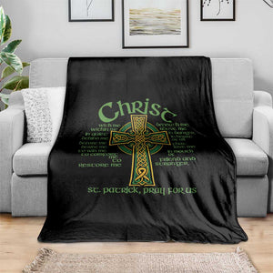 Christ St Patrick Pray For Us Christian Catholic Religious Celtic Cross Throw Blanket TS11 Print Your Wear