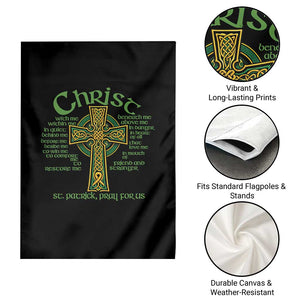 Christ St Patrick Pray For Us Christian Catholic Religious Celtic Cross Garden Flag TS11 Print Your Wear