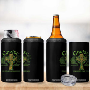 Christ St Patrick Pray For Us Christian Catholic Religious Celtic Cross 4 in 1 Can Cooler Tumbler TS11 Print Your Wear