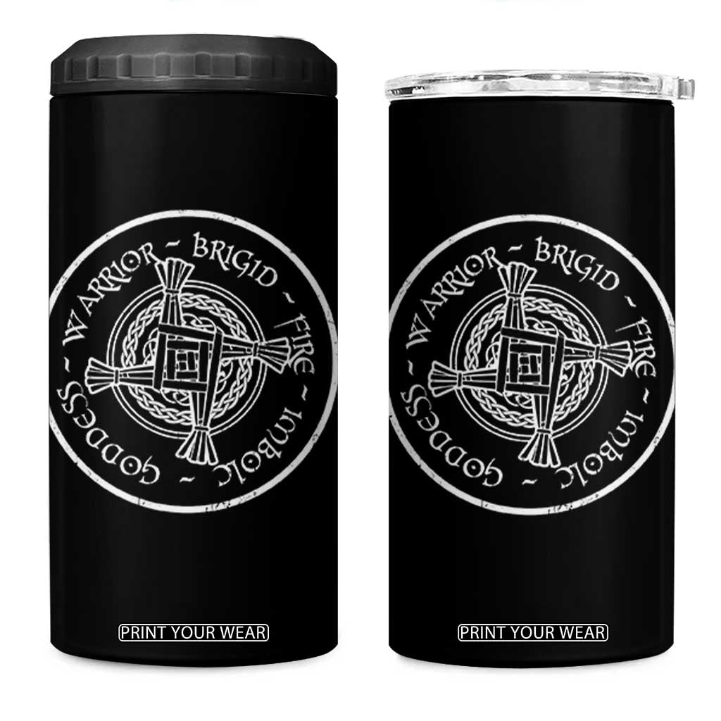 St Brigids Day 4 in 1 Can Cooler Tumbler Warrior Brigid Fire Imbloc Goddess Gaelic Willow Cross TS11 One Size: 16 oz Black Print Your Wear