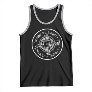 St Brigids Day Tank Top Warrior Brigid Fire Imbloc Goddess Gaelic Willow Cross TS11 Black Athletic Heather Print Your Wear
