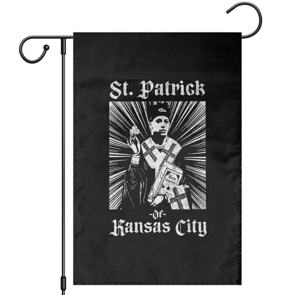 St Patrick Of Kansas City Garden Flag Funny St Patricks Day Missouri State Football Fan TS11 Black Print Your Wear