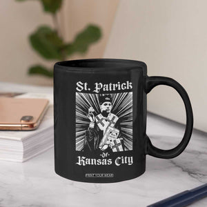 St Patrick Of Kansas City Coffee Mug Funny St Patricks Day Missouri State Football Fan TS11 Print Your Wear