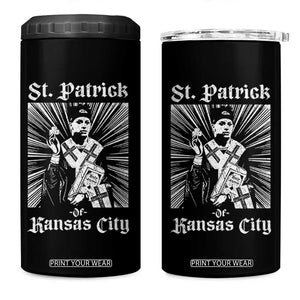 St Patrick Of Kansas City 4 in 1 Can Cooler Tumbler Funny St Patricks Day Missouri State Football Fan TS11 One Size: 16 oz Black Print Your Wear