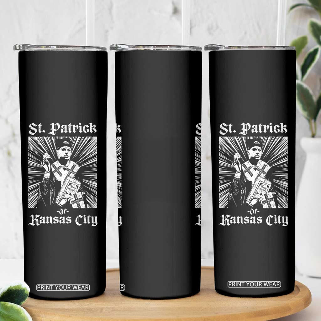 St Patrick Of Kansas City Skinny Tumbler Funny St Patricks Day Missouri State Football Fan TS11 Print Your Wear