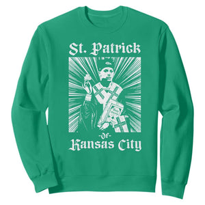St Patrick Of Kansas City Sweatshirt Funny St Patricks Day Missouri State Football Fan TS11 Irish Green Print Your Wear