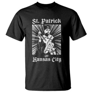 St Patrick Of Kansas City T Shirt Funny St Patricks Day Missouri State Football Fan TS11 Black Print Your Wear