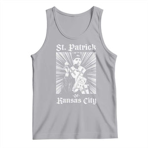 St Patrick Of Kansas City Tank Top Funny St Patricks Day Missouri State Football Fan TS11 Athletic Heather Print Your Wear