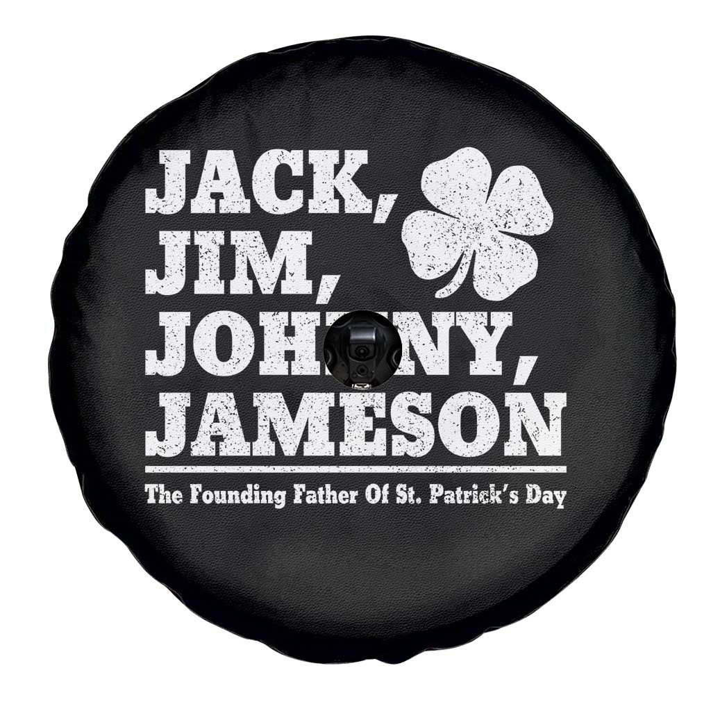 Funny St Patricks Day Irish Fathers Jack Jim Johnny Jameson Vintage Clover Spare Tire Cover TS11 Print Your Wear