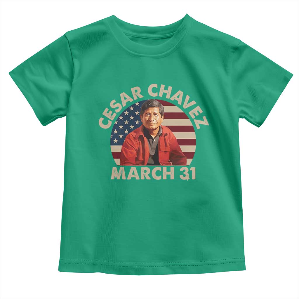 Cesar Chavez Day Toddler T Shirt March Holiday Hispanic Heritage American Flag TS11 Irish Green Print Your Wear