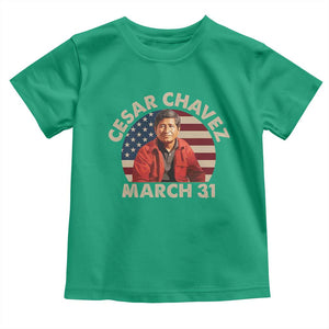 Cesar Chavez Day Toddler T Shirt March Holiday Hispanic Heritage American Flag TS11 Irish Green Print Your Wear