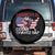 Cesar Chavez Day Spare Tire Cover March 31 Hand Fist American Flag TS11 No hole Black Print Your Wear