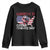 Cesar Chavez Day Youth Sweatshirt March 31 Hand Fist American Flag TS11 Black Print Your Wear