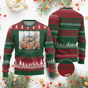 He Is Not Here He Has Risen Ugly Christmas Sweater Christian Easter Religious Bible Verse TS11 Red Green Print Your Wear