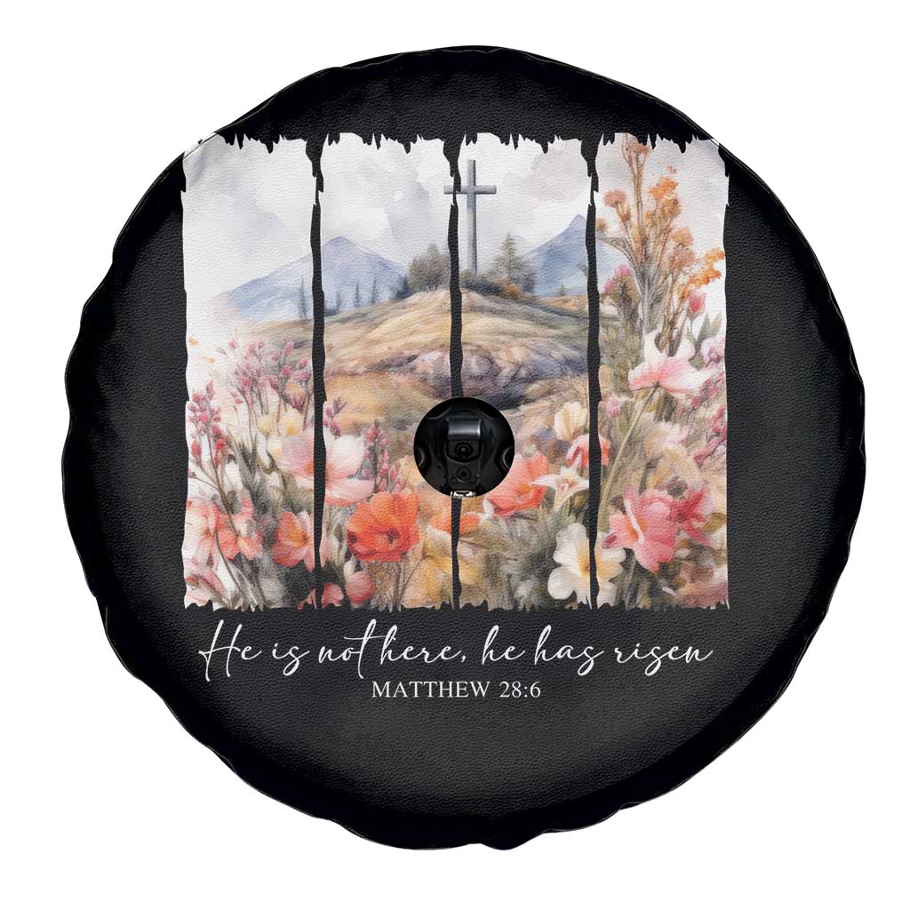 He Is Not Here He Has Risen Spare Tire Cover Christian Easter Religious Bible Verse TS11 Print Your Wear