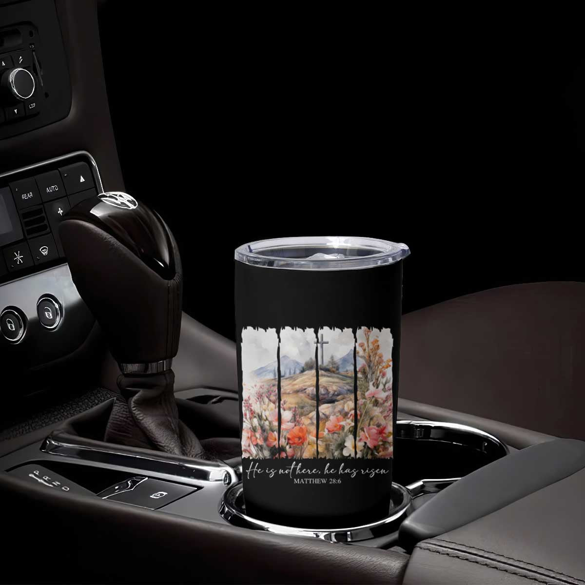 He Is Not Here He Has Risen Tumbler Cup Christian Easter Religious Bible Verse TS11 Print Your Wear