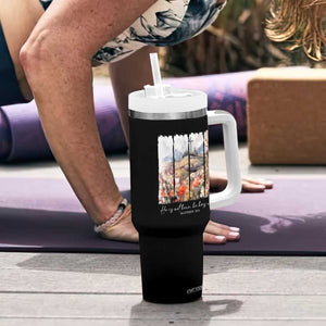 He Is Not Here He Has Risen Tumbler With Handle Christian Easter Religious Bible Verse TS11 Print Your Wear