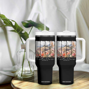 He Is Not Here He Has Risen Tumbler With Handle Christian Easter Religious Bible Verse TS11 Print Your Wear