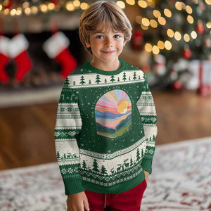 His Mercies Are New Every Morning Ugly Christmas Sweater Religious Christian Bible Verse TS11 Forest Green Beige Print Your Wear