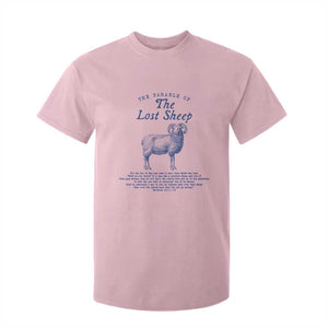 The Parable Of The Lost Sheep T Shirt For Kid Christian Bible Verse Matthew 18 TS11 Light Pink Print Your Wear
