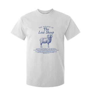 The Parable Of The Lost Sheep T Shirt For Kid Christian Bible Verse Matthew 18 TS11 White Print Your Wear