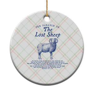 The Parable Of The Lost Sheep Ceramic Ornament Christian Bible Verse Matthew 18 TS11 1pc Christmas Plaid Print Your Wear