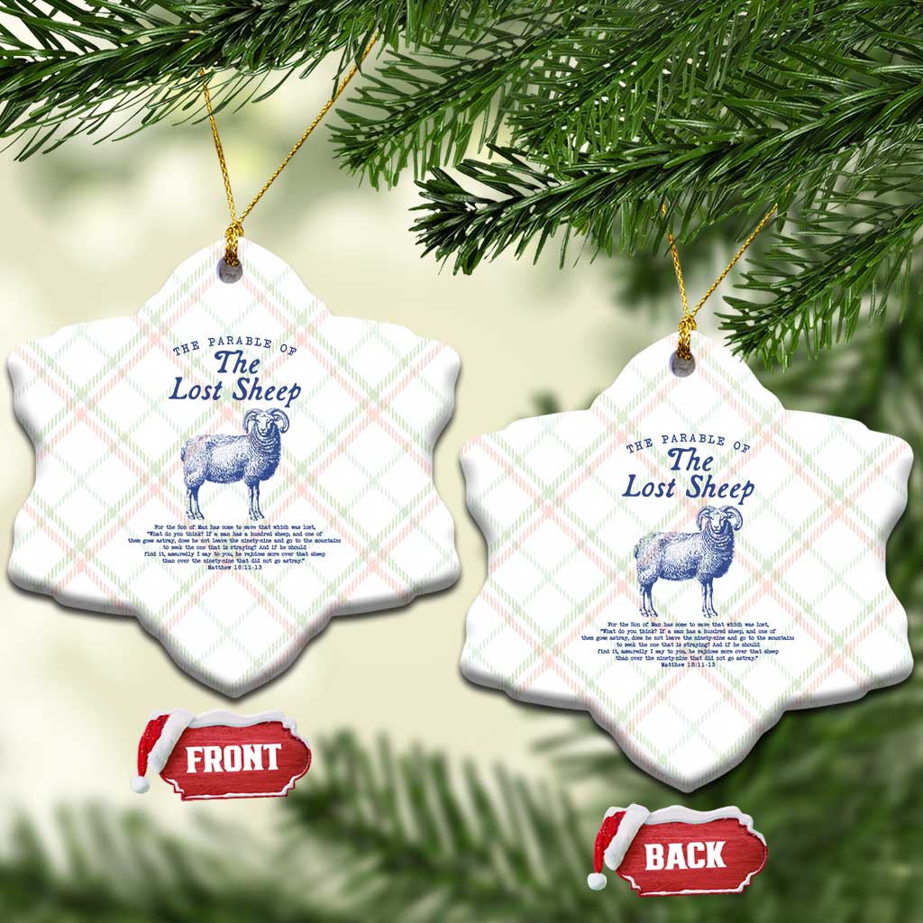 The Parable Of The Lost Sheep Ceramic Ornament Christian Bible Verse Matthew 18 TS11 Print Your Wear