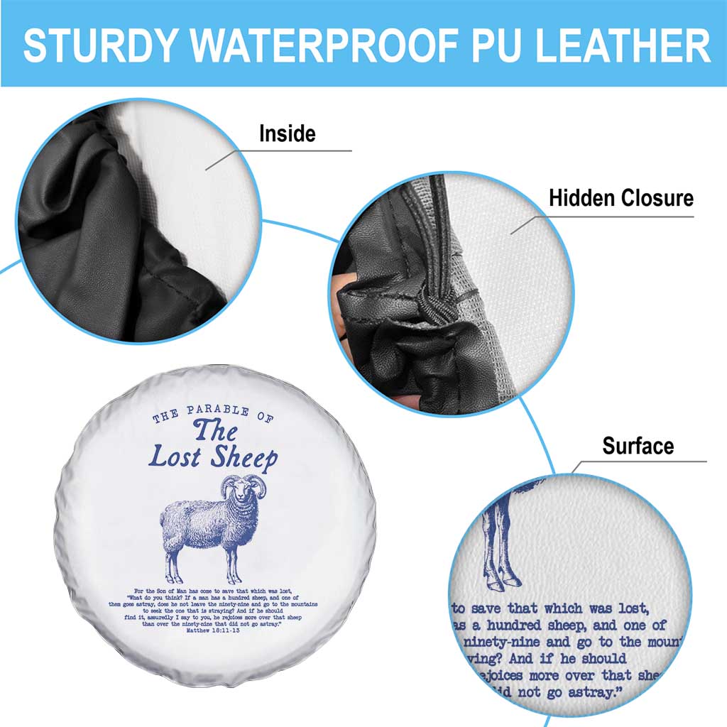 The Parable Of The Lost Sheep Spare Tire Cover Christian Bible Verse Matthew 18 TS11 Print Your Wear