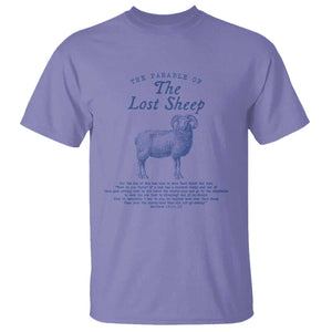 The Parable Of The Lost Sheep T Shirt Christian Bible Verse Matthew 18 TS11 Violet Print Your Wear