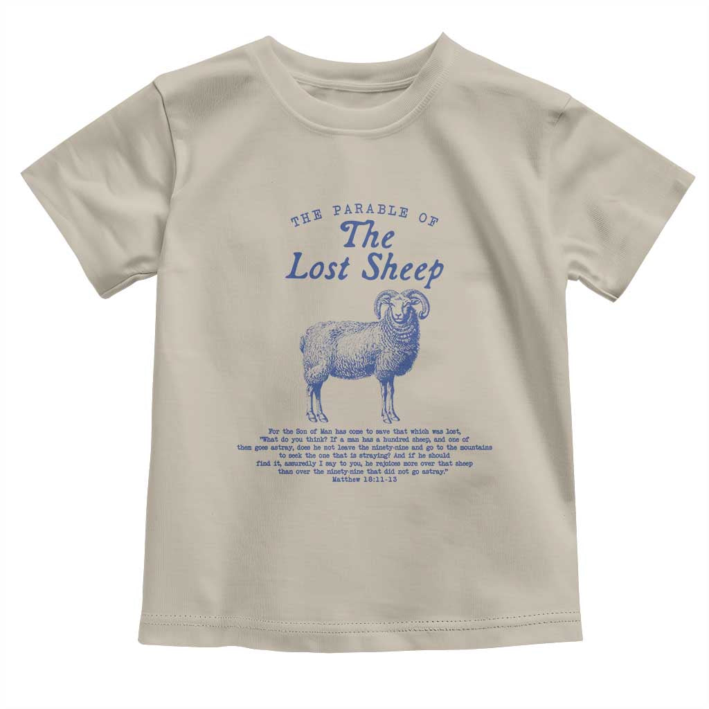 The Parable Of The Lost Sheep Toddler T Shirt Christian Bible Verse Matthew 18 TS11 Sand Print Your Wear