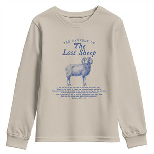 The Parable Of The Lost Sheep Youth Sweatshirt Christian Bible Verse Matthew 18 TS11 Sand Print Your Wear