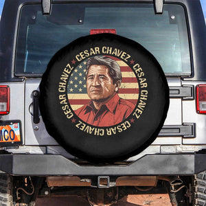 Cesar Chavez Spare Tire Cover March Holiday Hispanic Heritage American Map TS11 No hole Black Print Your Wear