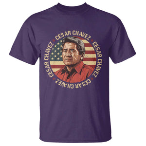 Cesar Chavez T Shirt March Holiday Hispanic Heritage American Map TS11 Purple Print Your Wear