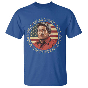 Cesar Chavez T Shirt March Holiday Hispanic Heritage American Map TS11 Royal Blue Print Your Wear
