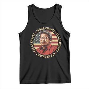 Cesar Chavez Tank Top March Holiday Hispanic Heritage American Map TS11 Black Print Your Wear