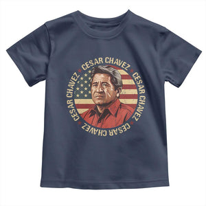 Cesar Chavez Toddler T Shirt March Holiday Hispanic Heritage American Map TS11 Navy Print Your Wear