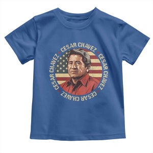 Cesar Chavez Toddler T Shirt March Holiday Hispanic Heritage American Map TS11 Royal Blue Print Your Wear