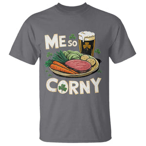 Funny St Patricks Day Me So Corny T Shirt - Stout Irish Corned Beef TS11 Charcoal Print Your Wear