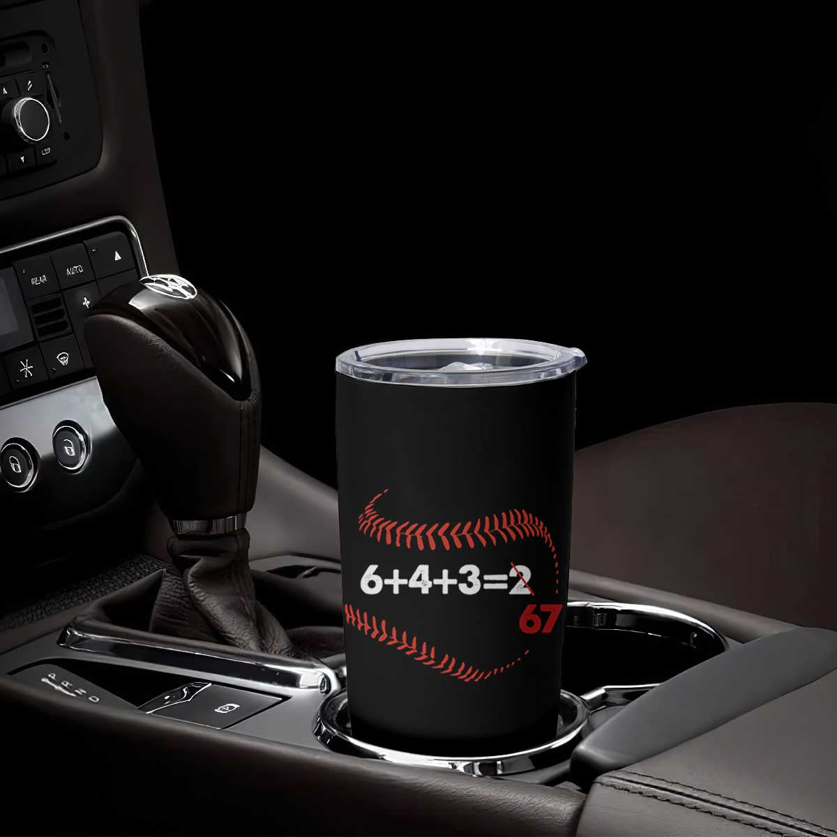 Funny 6432 67 Baseball Tumbler Cup Double Play Outs Baseball Player TS11 Print Your Wear